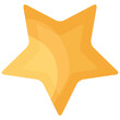 yellow shiny star icon illustration