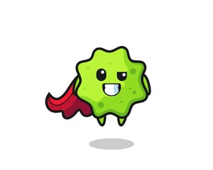 Sticker - the cute splat character as a flying superhero