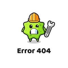 Sticker - error 404 with the cute splat mascot