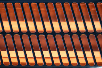 Poster - infrared heater close-up. home heating appliance