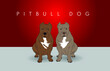 © A B D U L B A S I T - American Pitbull Bulldog Vector - Pitbull Terrier