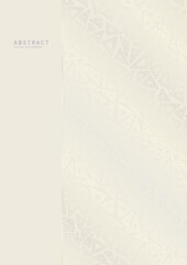 Wall Mural - luxury white silver minimalistic geometric a4 template. light premium abstract background design wit