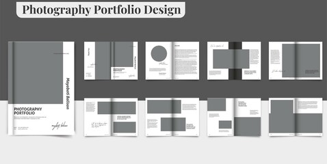 Photography Portfolio Design Multipurpose Portfolio Template Design Portfolio Design Interior Brochure Layout 