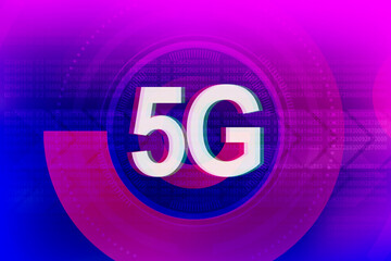 Poster - 2d rendering 5G Network 5G Connection
