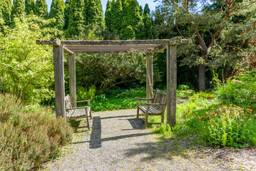 Wall Mural - South Seattle Arboretum Benches