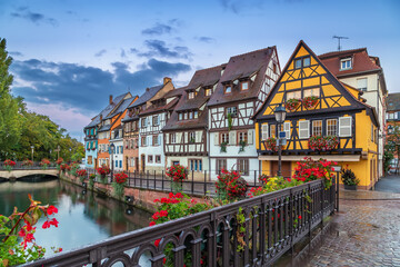 Embankment of  Lauch River, Colmar, France