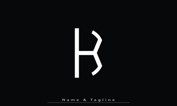 Alphabet letters Initials Monogram logo K