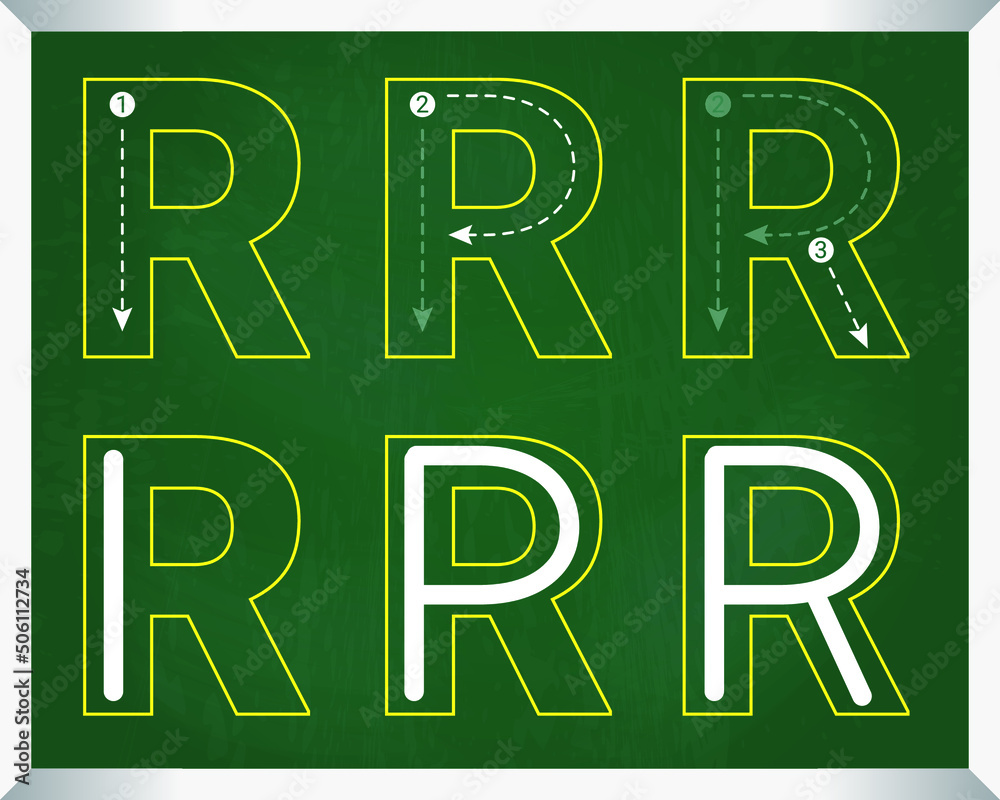 Typography Letters Ks2 R Alphabet Letter R: How to Write Alphabet Letters for Children, Teaching ...
