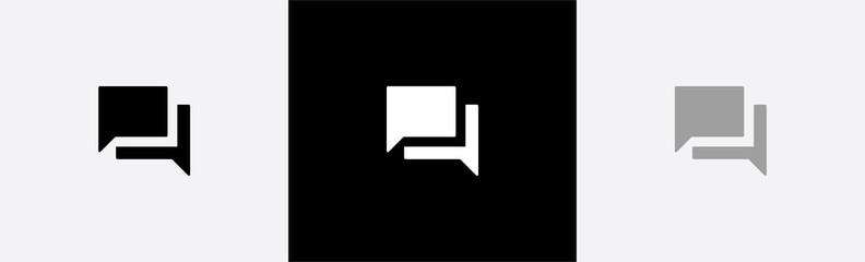 Poster - chat icon. bubble message sign. trendy message symbol, vector illustration