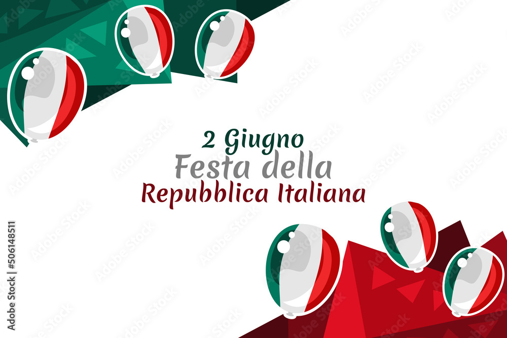 2 giugno, Festa della Repubblica (Translation: June 2, Republic Day ...