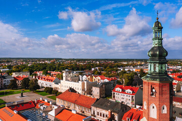 Wall Mural - Aerial view of Radom city in Poland