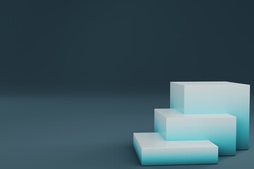 Poster - minimalist 3d rendering abstract background