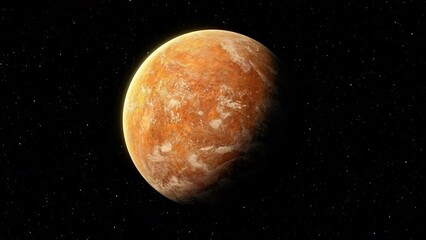 Aufkleber - Futuristic concept of deep space exploration discovering a new alien planet in another galaxy. Alien world concept