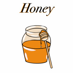 honey,sweetness,apiary,bees,bees collect honey,bee products,jars of honey,a bowl of honey,flowers,nectar,bees collect nectar,yellow,honey,honey inscription,picture,illustration for commercial use,illu