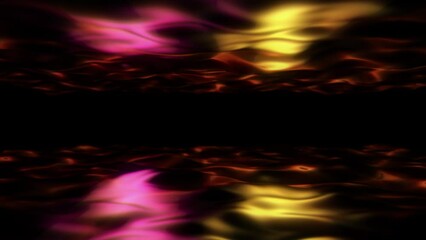 Wall Mural - Abstract scientific fantasy background light energy waves forms circling fluctuating shiny particles projections rays loop