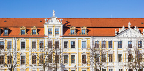 Panorama of the Landtag building in historic city Magdeburg, Germany