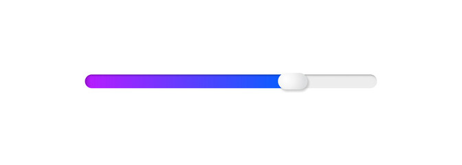 Fototapete - colored scroll bar for user interface. scrollbar template design for website.