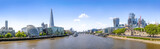 Fototapeta Londyn - panoramic view at london from the tower bridge