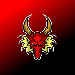 Sticker - dragon logo esport