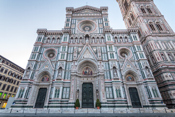 Wall Mural - views of santa maria del fiore cathedral in florence, italy