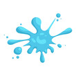© Evgeniya M - Cartoon illustration with water splash and drops.