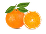 Fototapeta  -  orange fruit isolate on white background
