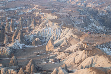 Wall Mural - Cappadocia valley national park. View of the landscape from the height of a balloon