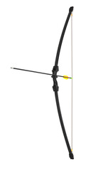 Wall Mural - A modern sports bow for leisure and sports. An ancient weapon with a modern twist. Isolate on a white back.