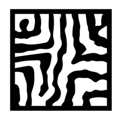 Poster - Ornament or pattern in a square. Decoration and design.