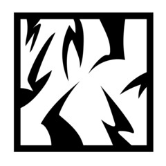 Poster - Ornament or pattern in a square. Decoration and design.