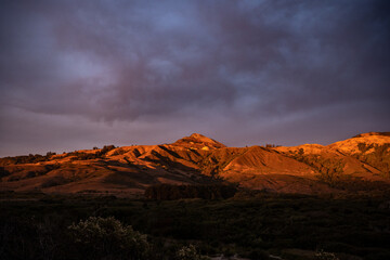 Evening Light On The Hills Over Andrew Molera State Park