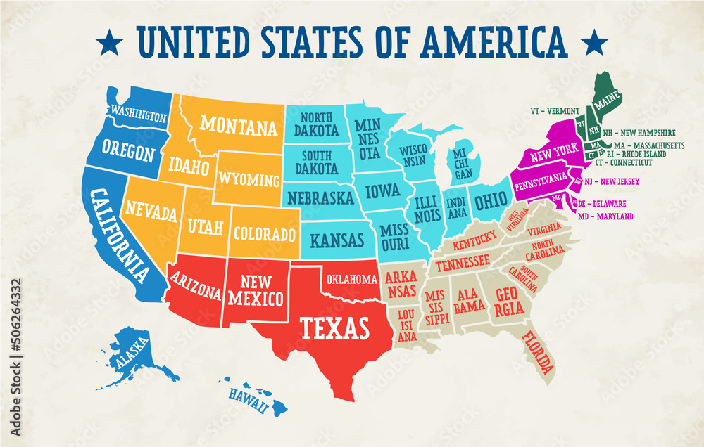 United States Map With Region United States Map With Region