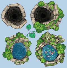 a constructor for creating game cards for board games such as dungeons and dragons, it has wells in 