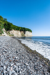 Canvas Print - Chalk cliffs on Rügen island in summer, Baltic sea,  Mecklenburg-Vorpommern, Germany