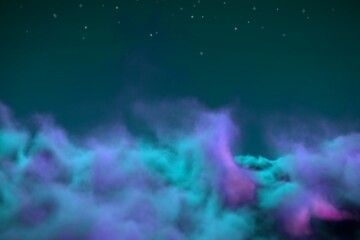 Wall Mural - cosmic clouds concept with stars creative abstract background for any purposes
