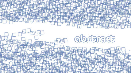 Poster - Graphical quasi-geometric irregular contour abstraction. Meaningless vector pattern