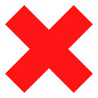 X-cross delete vector illustration. Flat illustration iconic design of x-cross delete, isolated on a white background.