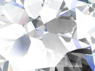 Wall Mural - Realistic diamond texture close up, 3D render