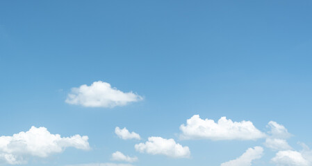 Wall Mural - many small clouds in blue sky.summer cloudy.white clouds floating in the sky