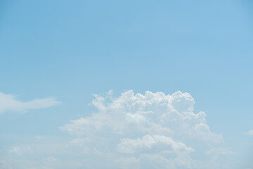 Wall Mural - many small clouds in blue sky.summer cloudy.white clouds floating in the sky