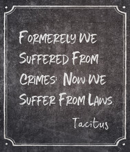 Suffer From Laws Tacitus