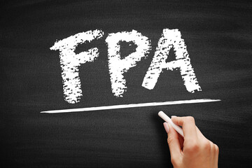 Aufkleber - fpa financial planning and analysis - set of four activities that support an organization's financia