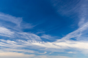 blue sky with clouds as background