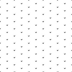 Poster - Square seamless background pattern from geometric shapes. The pattern is evenly filled with small black eagle symbols. Vector illustration on white background