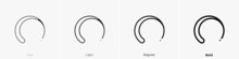 Enso Icon. Linear Style Sign Isolated On White Background. Vector Illustration.