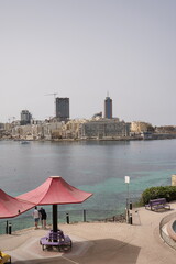 Wall Mural - urban cityscape of St Julian's, Malta on a sunny day