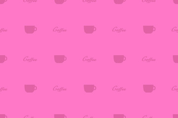 Seamless pattern on the theme of coffee.