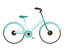 Blue Retro Bicycle