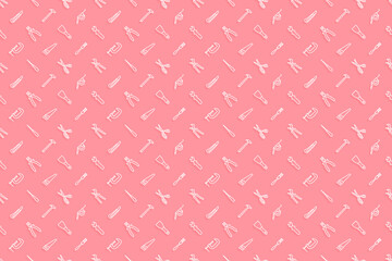 Sticker - Seamless pattern on the theme of tools and repairs.