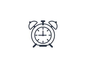 Wall Mural - Alarm Clock vector flat emoticon. Isolated Alarm illustration. Alarm icon